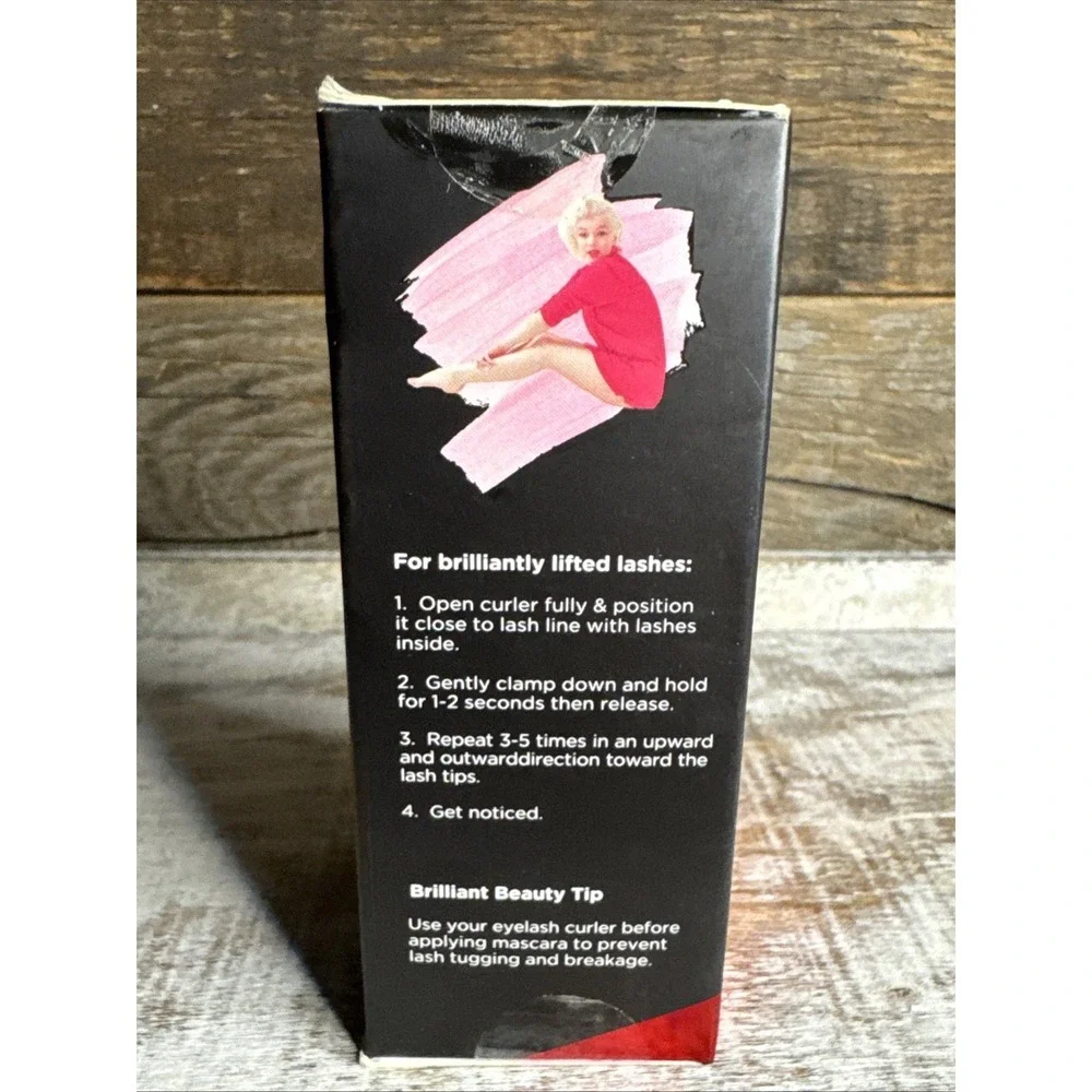 Brilliant Beauty Eyelash Curler‎ w Satin Bag & Pads NIB | MSRP = $15